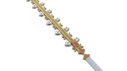 Zip stone set micro pave neckles CAD FILE
