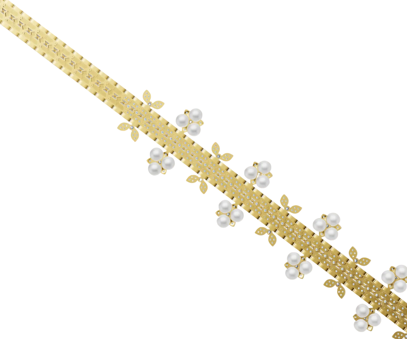Zip stone set micro pave neckles CAD FILE
