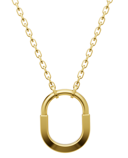 Tiffany Lock Stone Set Necklace with Pendent
