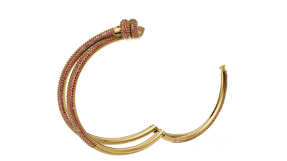 Dubel Line full Diamond set Lock Mechanism Bracelet CAD FILE