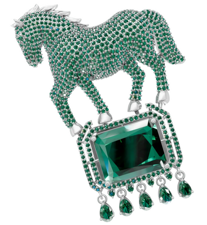 Horse Brooch Jewelry  3dm stl CAD FILE