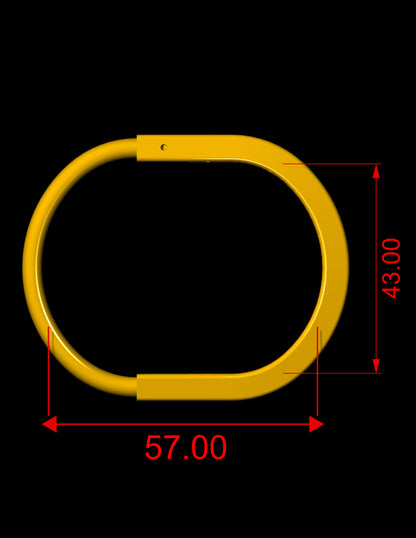 Tiffany lock without stone with original lock mechanism CAD file 3dm
