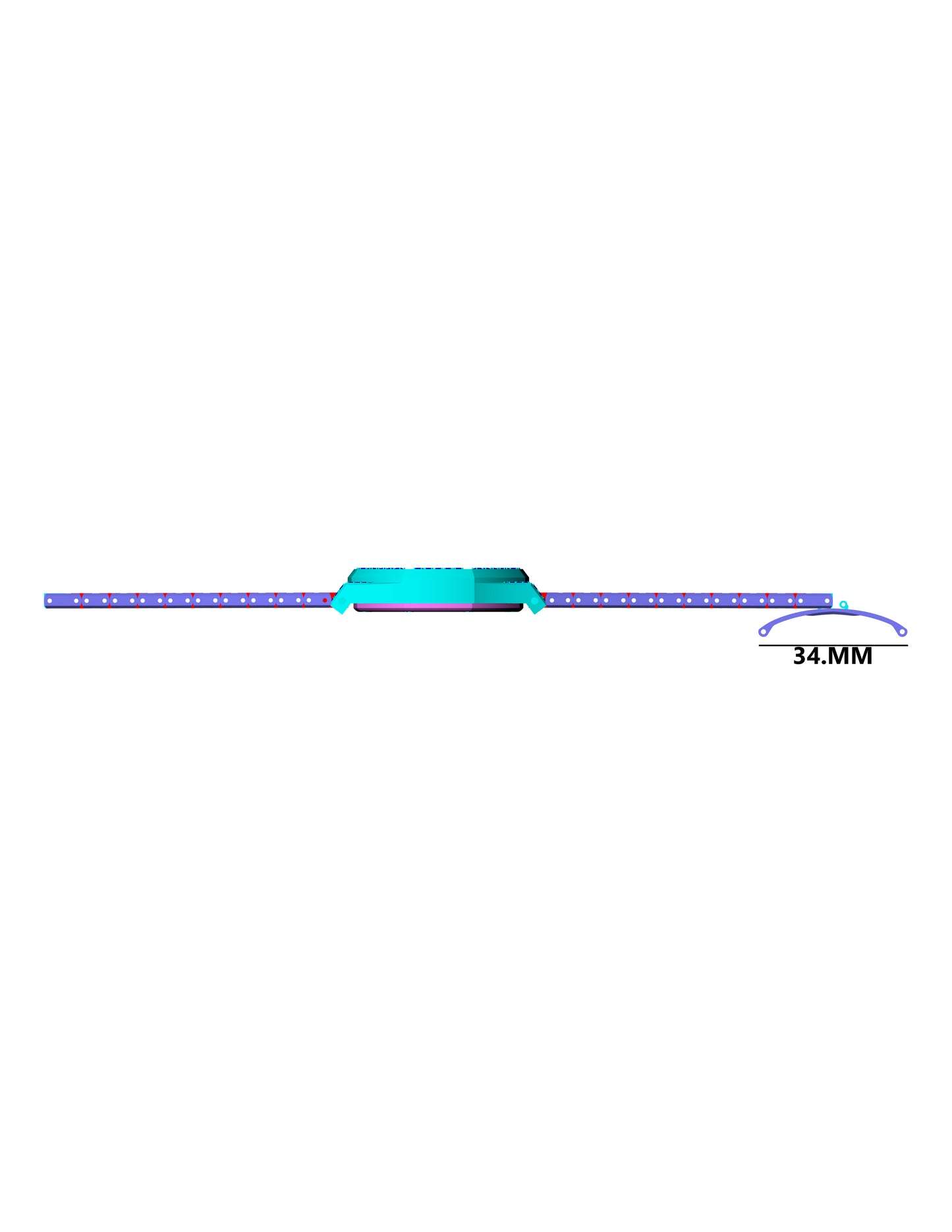 Custom Stone Set Watch CAD FILE